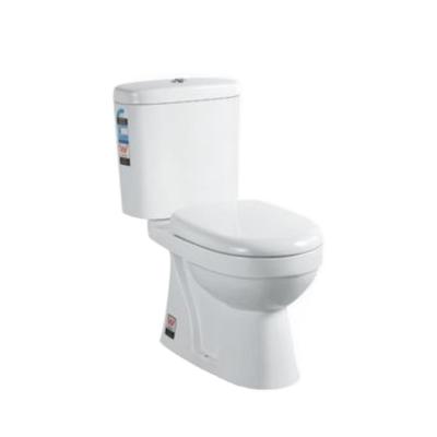 China Bathroom Sanitary Ware Ceramic Freestanding Chinese Double-Flow WC Two Piece Toilet for sale