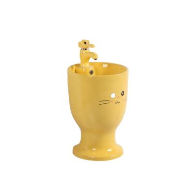 China Modern Ceramic Baby Pedestal Sink Freestanding Sink Sink for Kids for sale