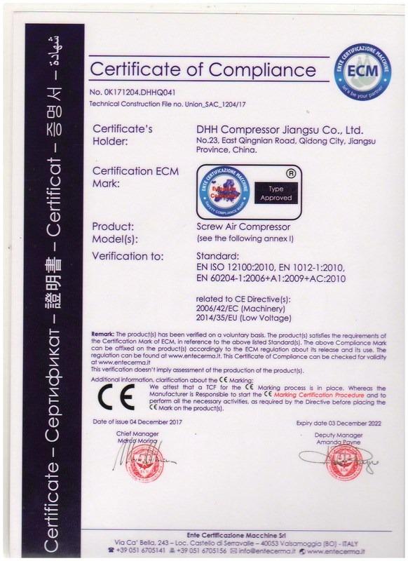 CE - Dhh Compressor Jiangsu Co., Ltd.