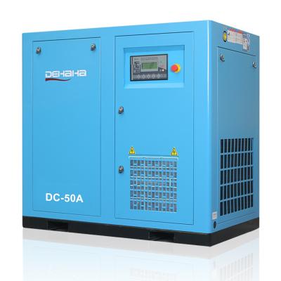 China Lubricated Direct Motor Compressor Electric Rotary Screw Air Compressor Driven For Sandblasting for sale