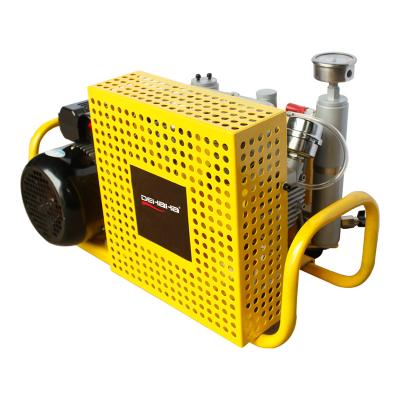 China 300bar 4500 PSI Lubricated Small High Pressure Scuba Breathe Piston Air Compressor for sale