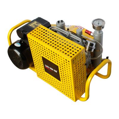 China Lubricated 300bar 100L/min Small Silent High Pressure Scuba Breathe Air Compressor for sale