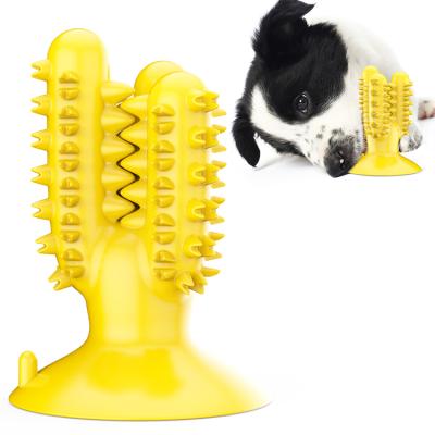 China Viable Hot Selling Cactus Shaped Dog Toothbrush Pet Toy Dog Chew Toy Special Wholesale for sale