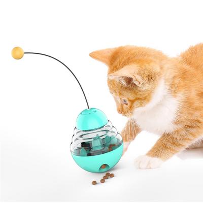 China Interactive Food Cat Toy Funny Cat Tumbler Slow Food Feeder Pet Dog Puzzle Customized Viable Wholesale for sale