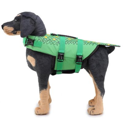 China Top Selling Sustainable Guaranteed Quality Dog Green Crocodile Pet Swimsuit for sale