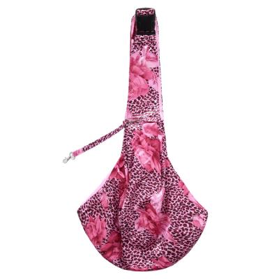 China Breathable Pink Cross - Outdoor Luxury Body Carrier Pets Messenger Adjustable Pet Dog Bag for sale