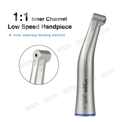 China 1/1 Inner Channel Low Speed Handpiece Push Button 4 holes for sale