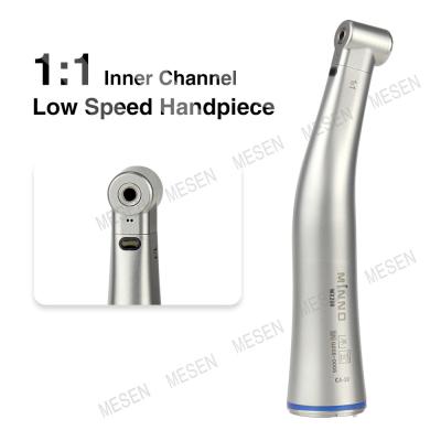 China 1/ 1 Inner Channel Low Speed Handpiece  4 Holes  Low Speed LED Dental Handpiece for sale