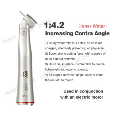 China 1:4.2 Increasing Contra Angle Dental extraction handpiece for sale