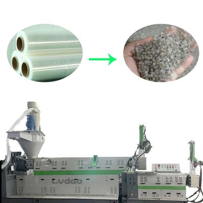 China Factory Lvhua pp economical pe LDPE plastic film recycled bags pelletizing extrusion machine line for sale