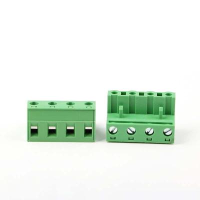 China Flame retarding Plug-and-pull terminal 2EDG7.62 weld-free terminals with straight bent pin holder/plug set for sale