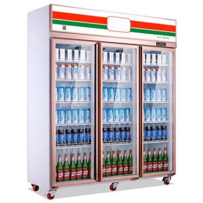 China Hotel Good Quality Commercial Retail Refrigerator Open Display Island Freezer Multi Deck Open Display Chiller Drinks Fridge Glass Door for sale