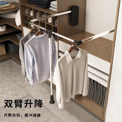 China (Other)Adjustable Pull Down Closet Organizer Lift With 20Kgs Loading Lower Wardrobe Rail Lifter for sale