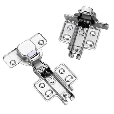 China Adjustable Floor Protection Door Hinge Half Overlay Fixed Mounting Hydraulic Concealed Hinge For Kitchen for sale