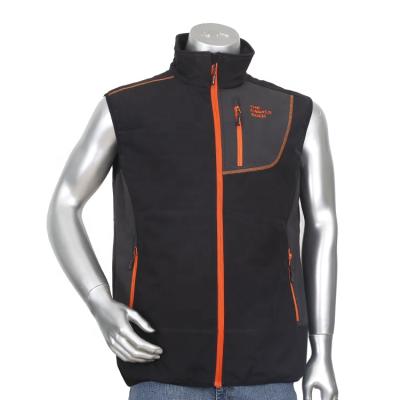 China OEM Quilted Labor Vest Breathable Orange Mens Clothing Male Wear for sale