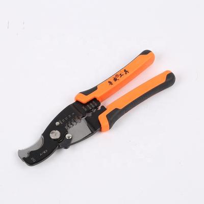 China Cable Crimping Stripping Cutter Tools Adjustable Hand Manual Plier Wire Stripper for sale