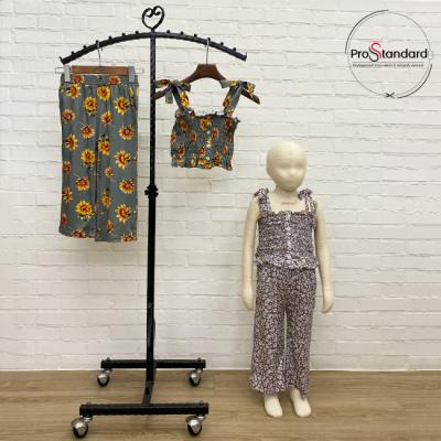 China Casual Matching Matching Wear Cami Summer Set RTS Kid Clothing Summer Top and Wide Leg Pants With Floral Print In Stock for sale