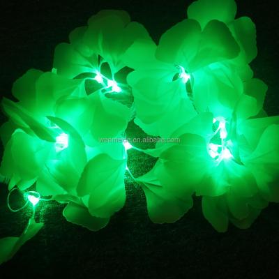 China RGB Light LED String Grow Leaves Outdoor Waterproof Party String Lights for Christmas Xmas Wedding Lights Decoration Ginkgo Theme for sale