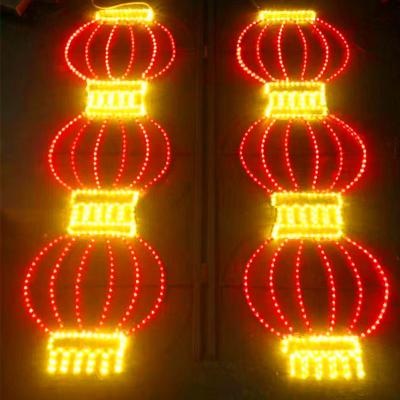 China Commercial Use 3d Led Sculpture Rope Street Light Christmas Street Led Pattern Light Train Rope Arch Decoration 3d Transparent Luminous Outdoor for sale