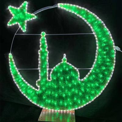 China Hot Selling 2022 AC LED Curtain Light 2022 Outdoor Waterproof Party Decoration Shopping Mall Moon Theme 3D Moon Large Pendant Light for sale