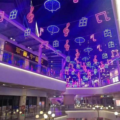 China Xmas Commercial Cross Decoration Skyline Pattern LED Christmas Decoration Lighting Usage Cross Street Lights for sale