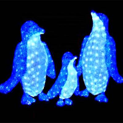 China PVC+Copper Wire+LED Lighting High Quality Outdoor Animal Penguin Theme Decoration LED Light Animal Christmas LED Decoration for sale