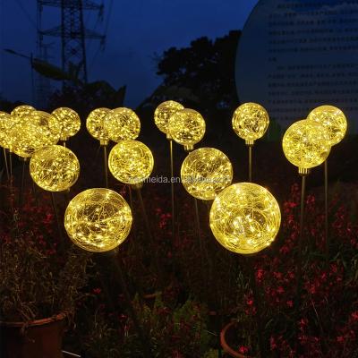 China Customized Customized Artificial Outdoor Waterproof Led Lantern Street Lamp Garden Ball Floor Lamp Decoration for sale