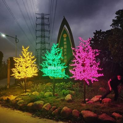 China 1.5 1.5m1.8m2.5mchristmas tree light with red cherry blossoms for wedding party leddecoration for sale