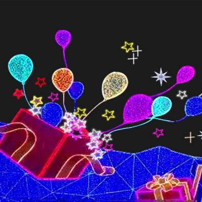 China Iron Art Factory Wholesale Pattern Waterproof LED Balloons Animal Shape Lights For Theme Holiday Park Decoration for sale