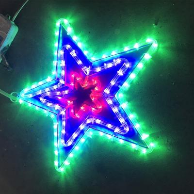 China Snowflake Five Star Decorative Decoration Party Theme Lights Indoor and Outdoor Christmas Lights Decoration for sale