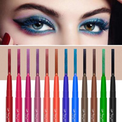 China Factory Wholesale 12colour Double Color Long Lasting Waterproof Eyeliner Liquid Eyeliner Pen Set for sale