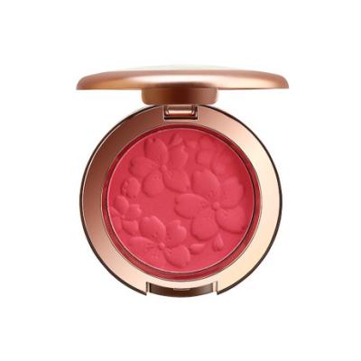 China Waterproof Beauty Embossed Cherry Blossom Blush Matte Cheek Makeup Cosmetic Face Blush for sale