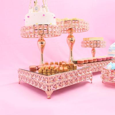 China 2021 new arrivals event party supplies reposteria baking wedding of the party decoration dessert display stand gold silver dessert rack sets for sale