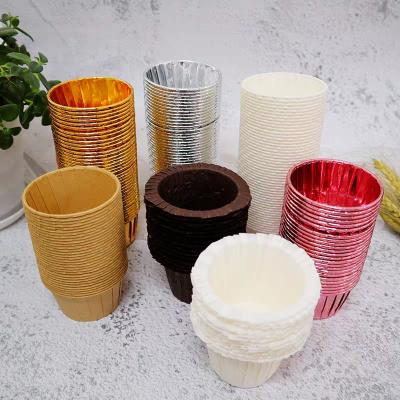 China New Disposable Baking Supplies Birthday Party Foils Cupcake Liner Paper Muffin Paper Cup For Birthdays Weddings Mini Muffin Cups for sale