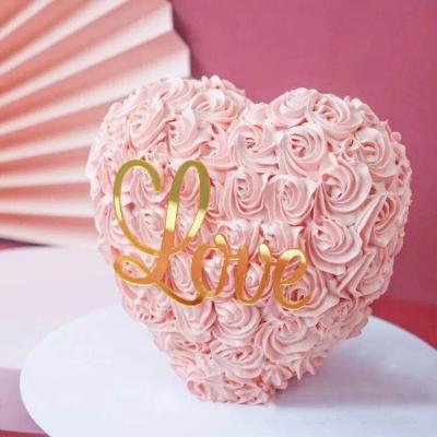 China 2021 hot sale wedding decoration party supplies reposteria happy birthday decoration wedding wedding favors love heart cake stand for sale