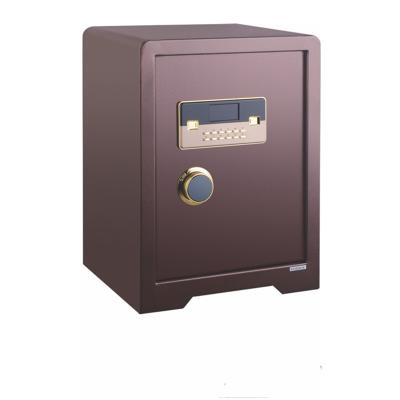 China Home Office Hotel Security Small Metal Safe Box Compartment Security Fingerprint Password Lock Smart Safe Box for sale