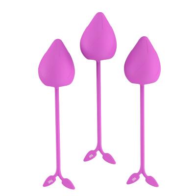 China Waterproof Kegel Exerciser Set For Women Medical Grade Silicone Kegel Ball Electro Sex Egg Vibrating Sex Toy For Lady Girl for sale