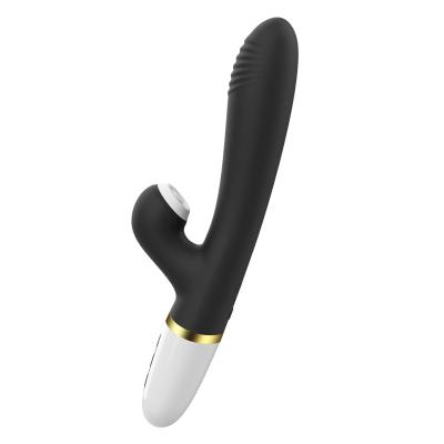 China Rechargeable Oral Clitoris Masturbator Vibrating Rabbit Dildo Vibrator 7 Speeds Silicone Vibrator Massager Vibrator with Patting Function for Women for sale