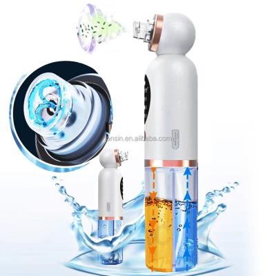 China Acne Treatment Plant Skin Care Facial Peep Out Blue Light Oxygen Bubble Vacuum Blackhead Remover for sale