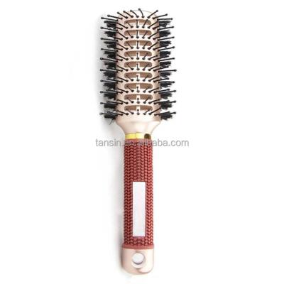 China Duct Factory Supply Oval Shape Double Sided Blow Dryer 9 Row Styling Brush for sale