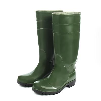 China PVC Gum Rubber Rain Boots Oil Toe Men Chemical Toes Garden Plastic Waterproof Acid Resistant Unisex Steel Hat Rubber Rain Boots for sale