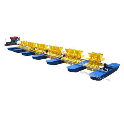 China Shrimp Farming Long Arm Paddle Wheel Aerator With Diesel Engine for sale