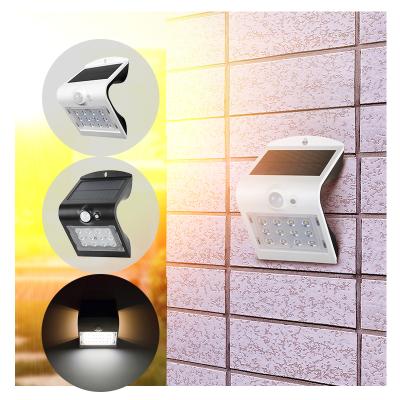 China Residential Wall Mounted Solar Motion Sensor Security Lights 1.5W 220 LM With Best Smd Led for sale