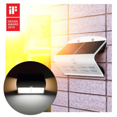 China Warehouse Security Lights Motion Sensor Led Wall Light 6.8w 800lumen Solar Security Wall Light for sale