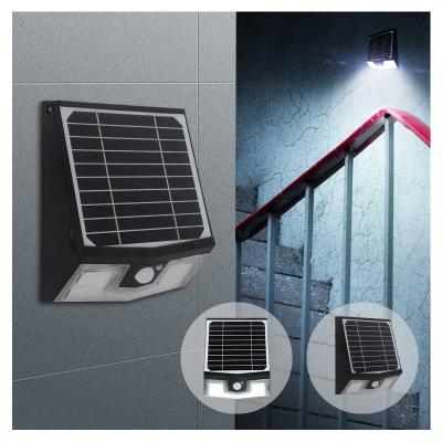 China Modern Adjustable Polycarbonate American Style LED Wall Mount Garden Solar Powered Wall Light Package for sale