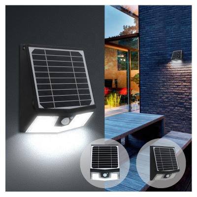 China Polycarbonate Patent LED Wall Light With Solar Adjustable And Remote Control Solar Panel for sale