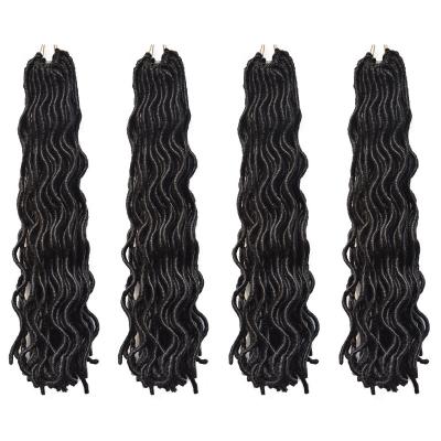 China Fashion wholesale cheap ombre box braid hair synthetic women box braiding long faux curly high temperature fiber locs braid hair extensions for sale