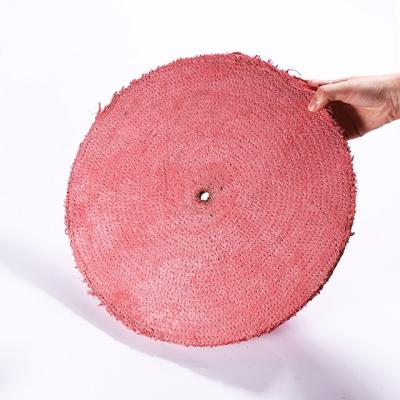 China Stainless steel high quality Durable Grinding red polishing sisal buffing wheelfor Polishing Stainless Steel for sale