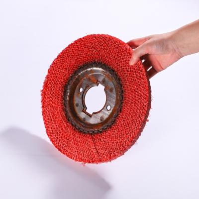 China Stainless steel 2022 custom abrasive sisal polishing wheels for stainless steel car for sale