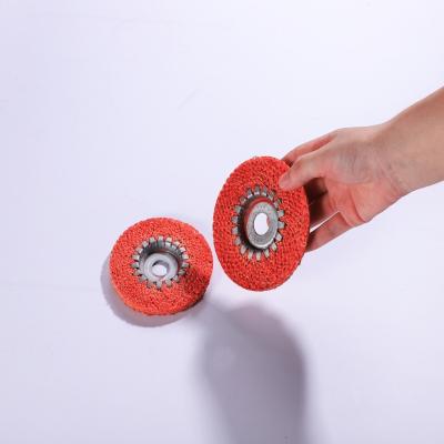 China Stainless steel factory wholesale durable non woven low price buffing wheels polishing for metal for sale